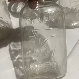 VNTG 2 Knox Mason Jars with lids